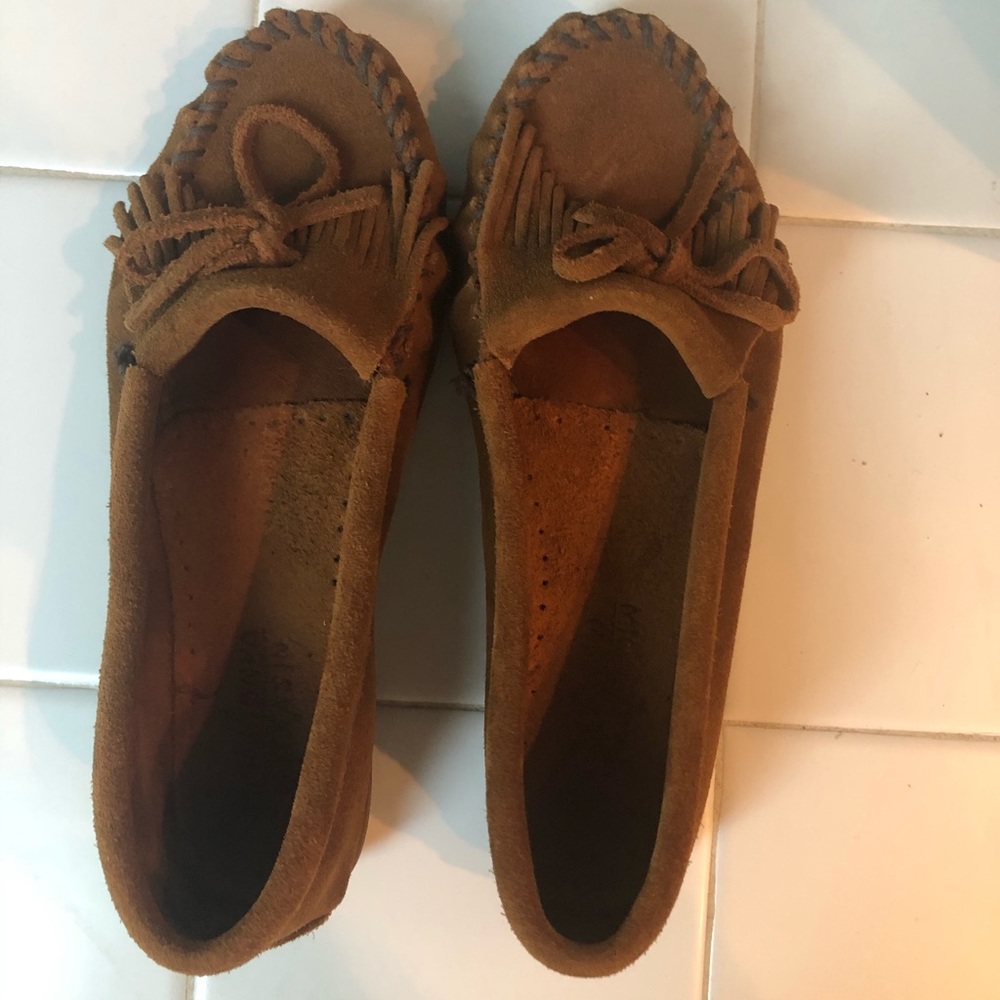 Minnetonka Brown Moccasins